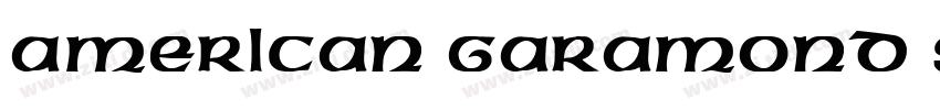 American Garamond St字体转换